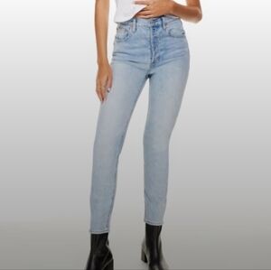 Aritzia Denim Forum the Yoko high rise slim 28L 9 yrs blondie bleu 27 light wash